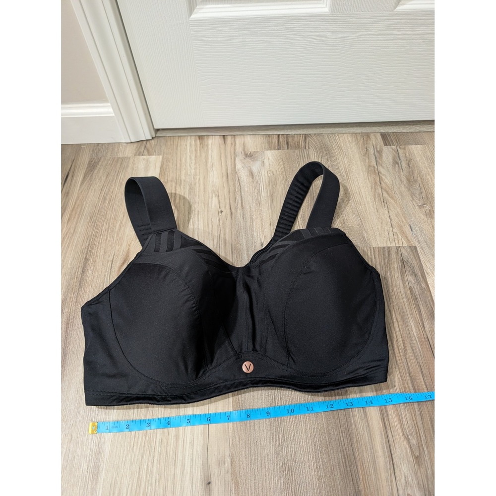 LIVI Active, Max Support Underwire Sports Bra, 44DDD, Black, Convertible